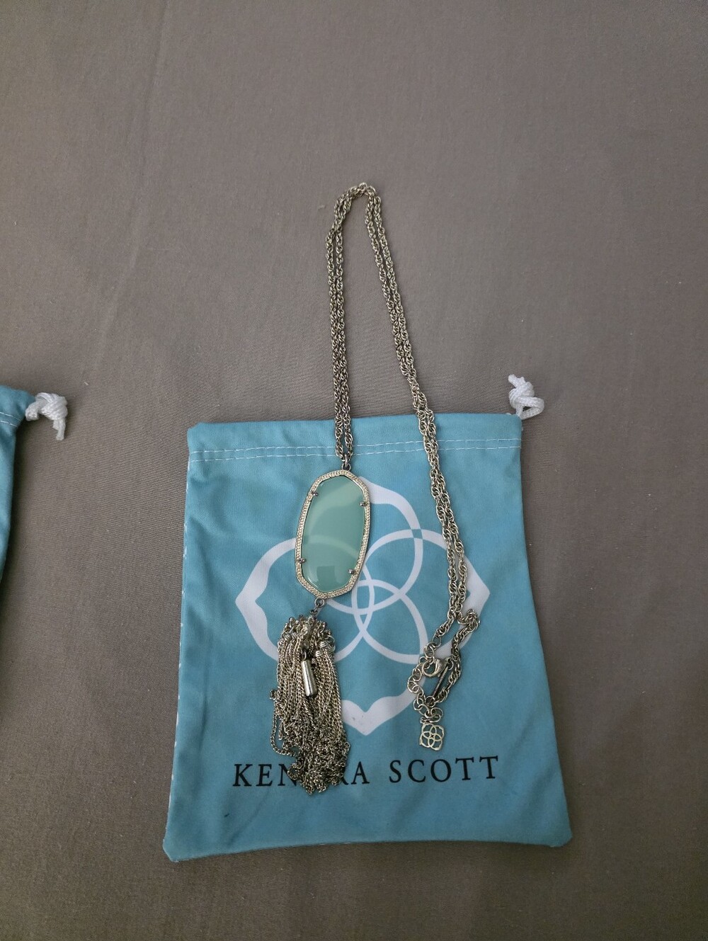 Kendra Scott Turquiose Stone Tassel Necklace